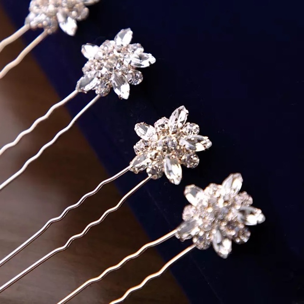 Sunflower Gold Updo Wedding Bridal Hair Pins Kit